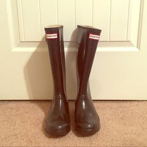 Black Like New Hunter Rain Boots!!!